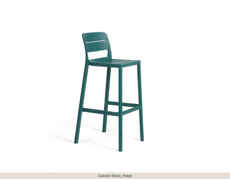 Load image into Gallery viewer, Nardi Cassia high outdoor bar stool, stackable design, 75cm height, modern style, suitable for outdoor use.
