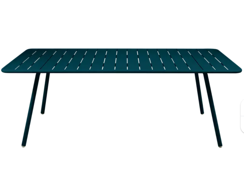Load image into Gallery viewer, Fermob Luxembourg outdoor table, 207x100 cm, made of durable material, with a sleek modern design for patio or garden use.
