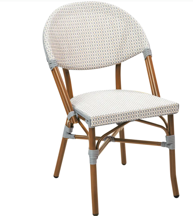 Load image into Gallery viewer, Custom Wood Designs Milano Bistro Chair, outdoor restaurant bistro chair with a classic wooden design suitable for outdoor dining.
