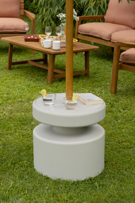 Universal Moulded Parasol Base with Storage