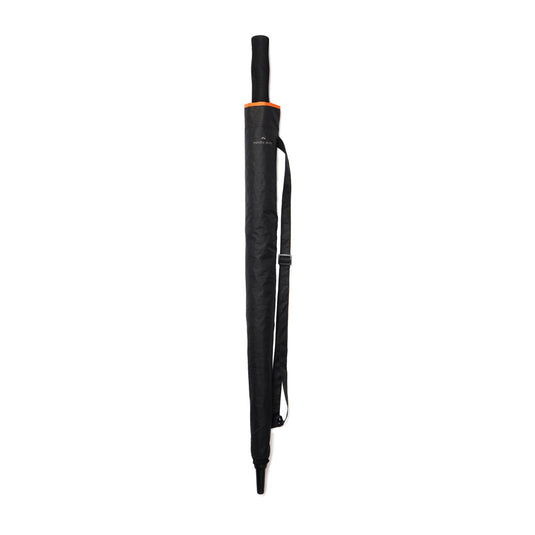 Nordic Drift 27-inch AWARE RPET storm umbrella with UPF 50+ sun protection, featuring a sturdy canopy and ergonomic handle.