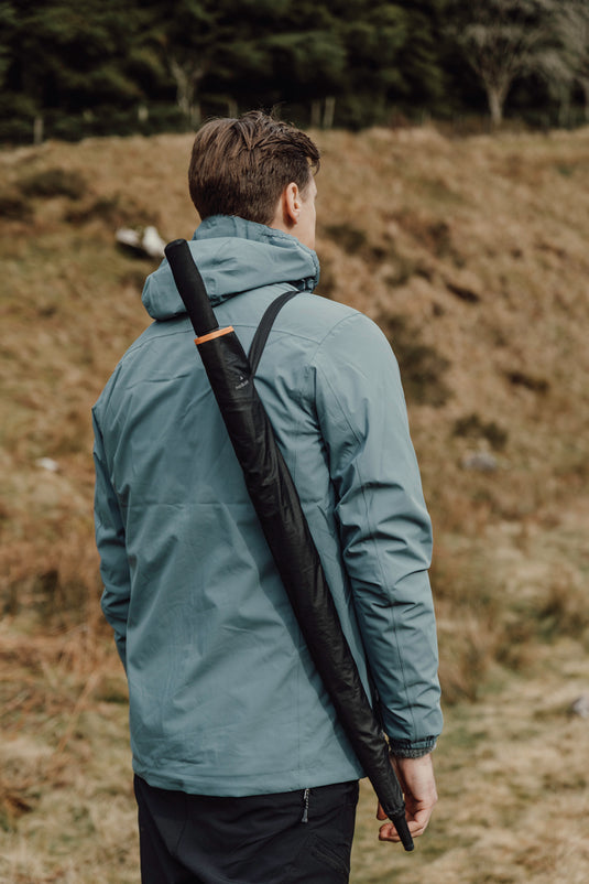 Nordic Drift 27-inch AWARE RPET storm umbrella with UPF 50+ protection, featuring a durable canopy in a sleek design.