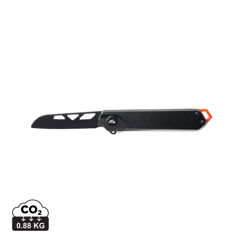 Load image into Gallery viewer, Nordic Drift Adventure folding knife with black handle and steel blade, compact tool for outdoor and everyday use
