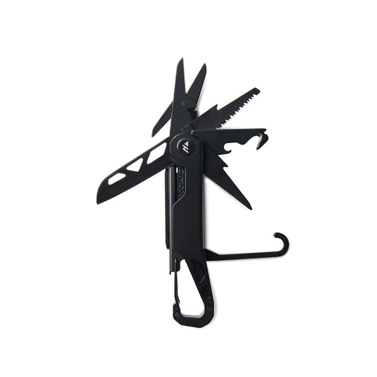 Nordic Drift Adventure Multitool with pliers, screwdriver heads, and knife, versatile tools for outdoor and repair tasks.