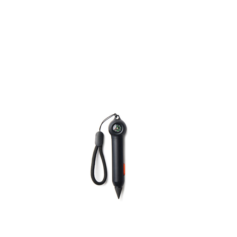 Load image into Gallery viewer, Nordic Drift Trial RCS portable infinity pocket pen with compass, a compact writing instrument in black with sleek design.
