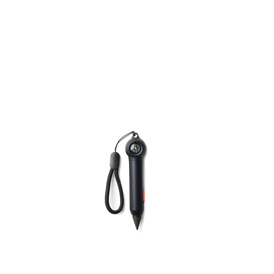 Nordic Drift Trial RCS portable infinity pocket pen with compass, a compact writing instrument in black with sleek design.