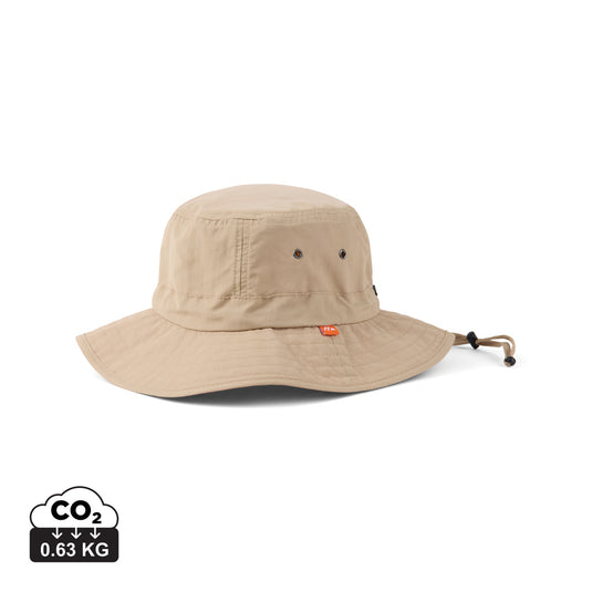 Nordic Drift RCS Horizon UPF 50+ bucket hat in neutral color, lightweight headwear with wide brim for sun protection.
