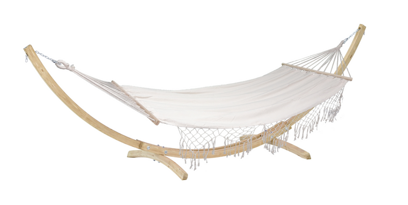 Load image into Gallery viewer, Natura Macramé Hammock with Wooden Frame SET
