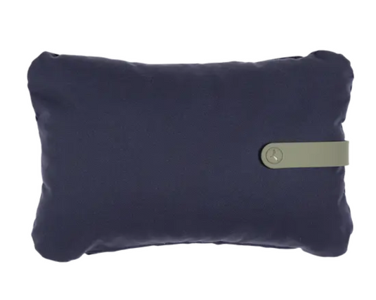 Night blue and colorful fabric outdoor cushion by Fermob, 44x30 cm, designed for outdoor seating and patio decor.