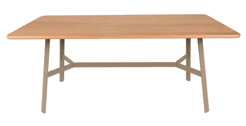 Load image into Gallery viewer, Fermob SO'O 180x90 cm oak dining table with six seats, natural oak wood surface and sturdy legs for elegant dining furniture.
