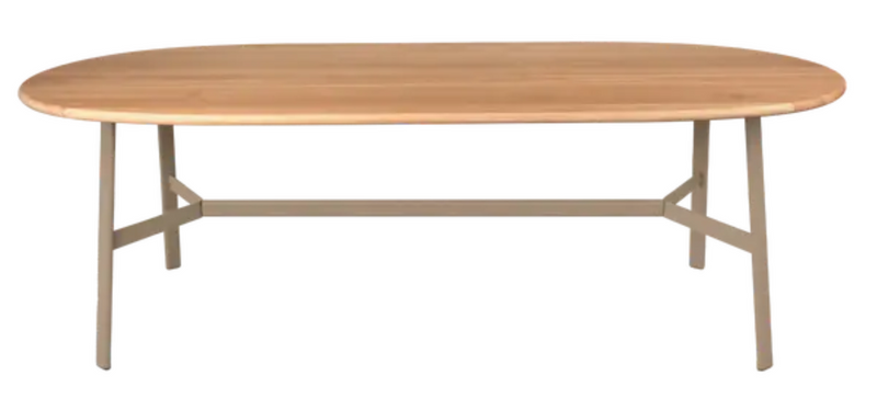 Load image into Gallery viewer, Fermob SO'O Oval Oak Dining Table, 220x95 cm, solid wood, 8-seater for modern dining room decor.
