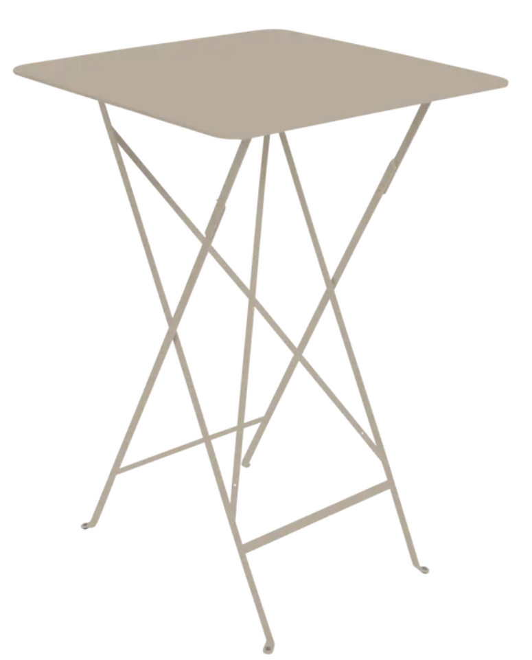 Load image into Gallery viewer, Fermob Bistro high table in nutmeg color, 71x71 cm foldable steel outdoor bar table with powder-coated finish for outdoor use.
