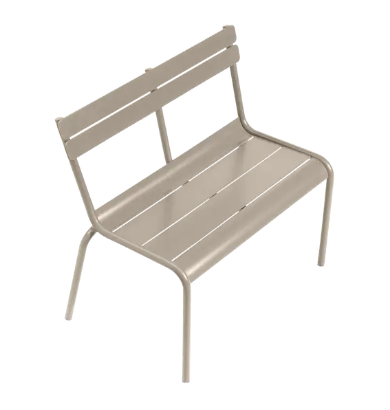 Load image into Gallery viewer, Fermob Luxembourg Kid Bench in nutmeg color, made of durable restaurant furniture material, designed for children.
