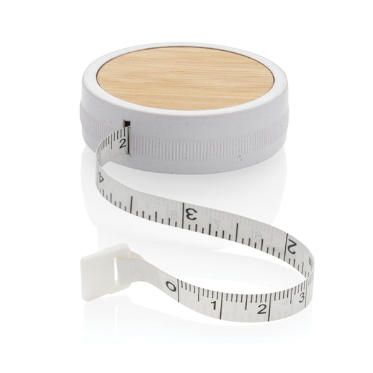 XD Collection recycled plastic and bamboo tailor tape, a Tool & Torch for measuring, featuring eco-friendly materials and flexible design.