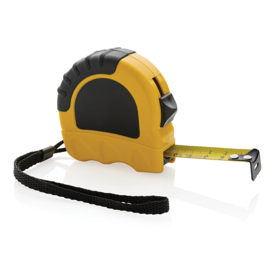 Recycled plastic 5-meter, 19mm tape from XD Collection in tools and torches category, shown rolled out on a surface.