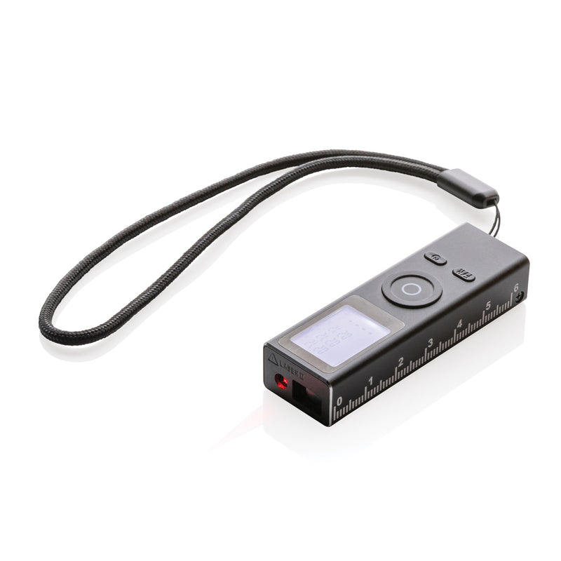 Load image into Gallery viewer, GearX RCS recycled aluminum 30m laser measure from Tools &amp; Torches collection, showing the sleek design and measurement display.

