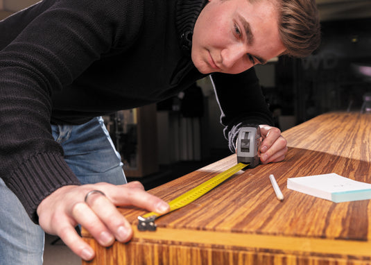 Measuring tape with carabiner - Custom Wood Designs