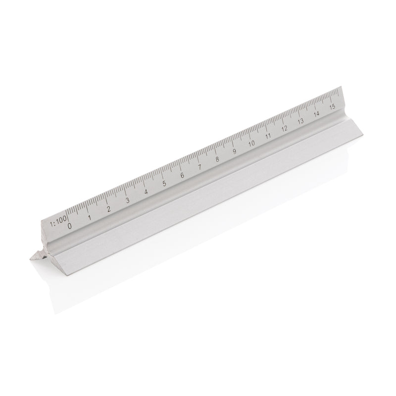 Load image into Gallery viewer, 15cm. Aluminum triangular ruler - Custom Wood Designs
