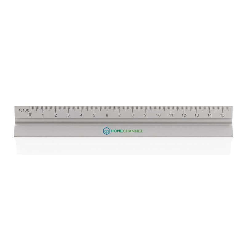 Load image into Gallery viewer, 15cm. Aluminum triangular ruler - Custom Wood Designs
