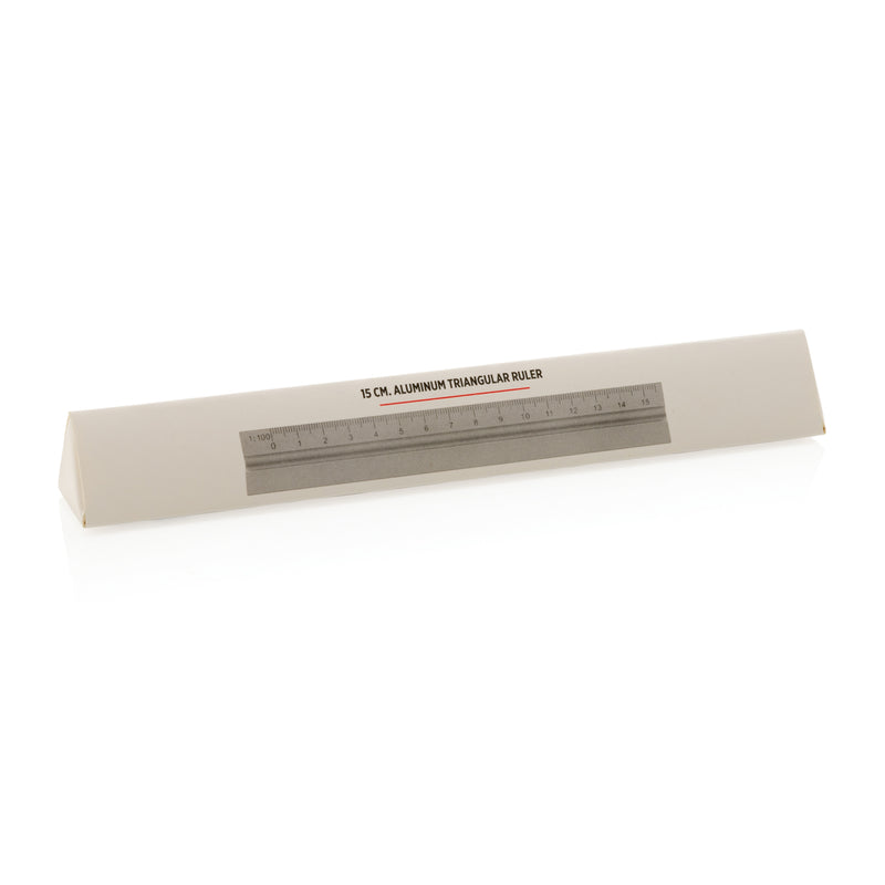 Load image into Gallery viewer, 15cm. Aluminum triangular ruler - Custom Wood Designs

