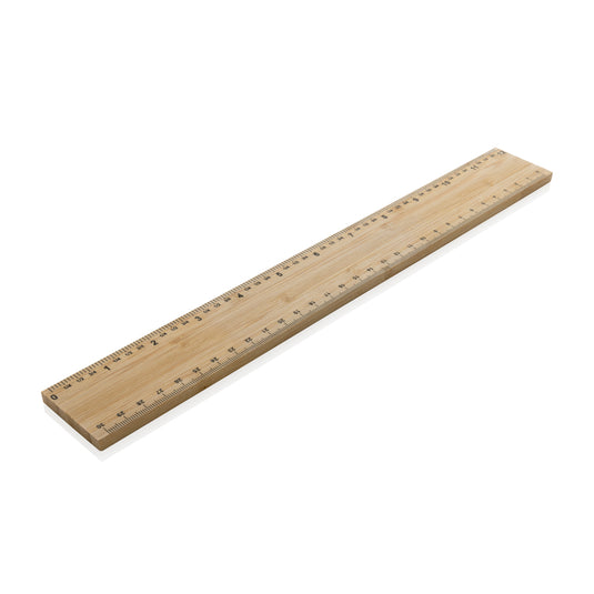 XD Collection Timberson extra thick 30cm double-sided bamboo ruler, measuring tool with durable bamboo construction.