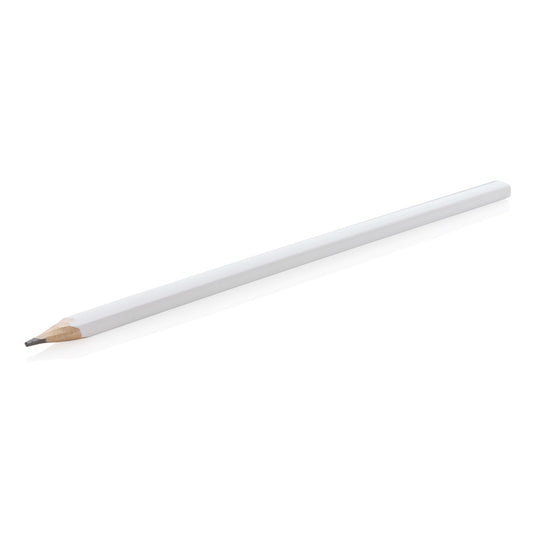 25cm wooden carpenter pencil from XD Collection, suitable for carpentry and woodworking projects, displayed on a workbench.