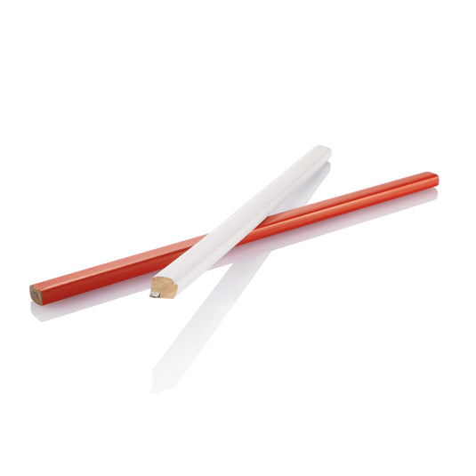 25cm wooden carpenter pencil from XD Collection, ideal for woodworking and construction projects, showing sharpened tip and natural wood finish.