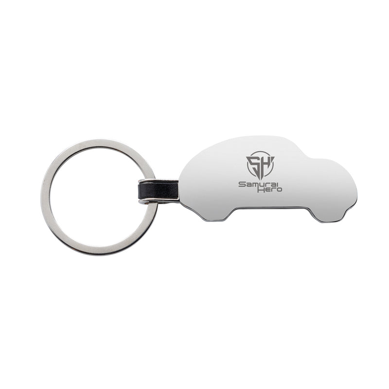 Load image into Gallery viewer, RCS recycled zinc alloy car keyring - Custom Wood Designs
