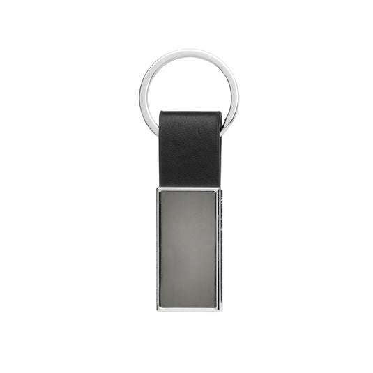 Luxury PU keychain by XD Collection featuring recycled zinc alloy, durable lanyard with stylish design and high-quality craftsmanship.