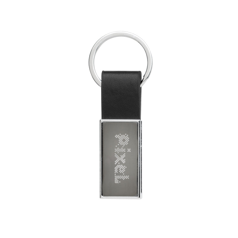 Load image into Gallery viewer, Luxury PU keychain with RCS recycled zinc alloy from XD Collection, featuring a sleek and stylish design.
