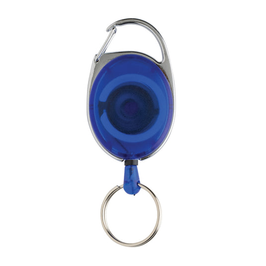 Recycled ABS roller clip keychain from XD Collection, featuring a durable plastic roller clip and keyring attachment.