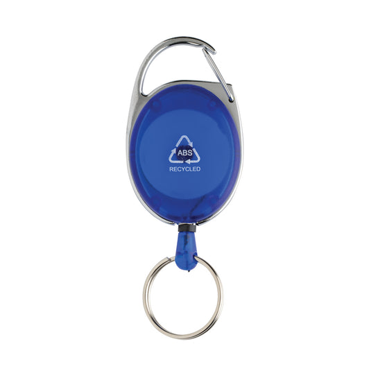 Recycled ABS roller clip keychain from XD Collection, durable lanyard with metal roller clip and eco-friendly design.