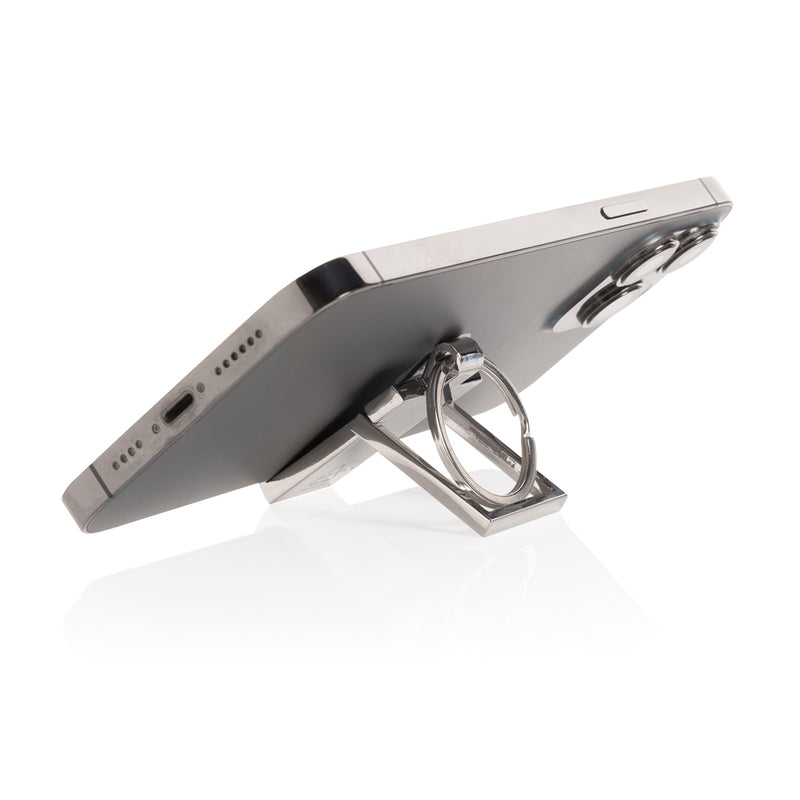 Load image into Gallery viewer, RSC recycled zinc alloy phone stand keychain - Custom Wood Designs
