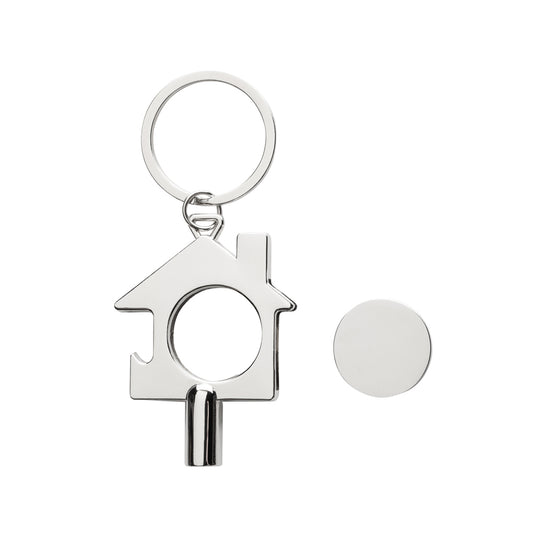 RCS recycled zinc alloy 3-in-1 keychain from XD Collection featuring a durable, multi-function lanyard and key holder.