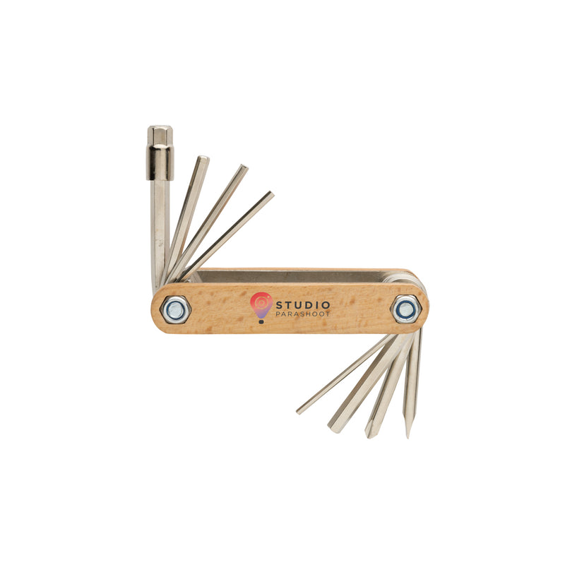 Load image into Gallery viewer, Wooden hex tool from XD Collection, a versatile hand tool with a wooden handle for tightening or loosening hex fasteners.
