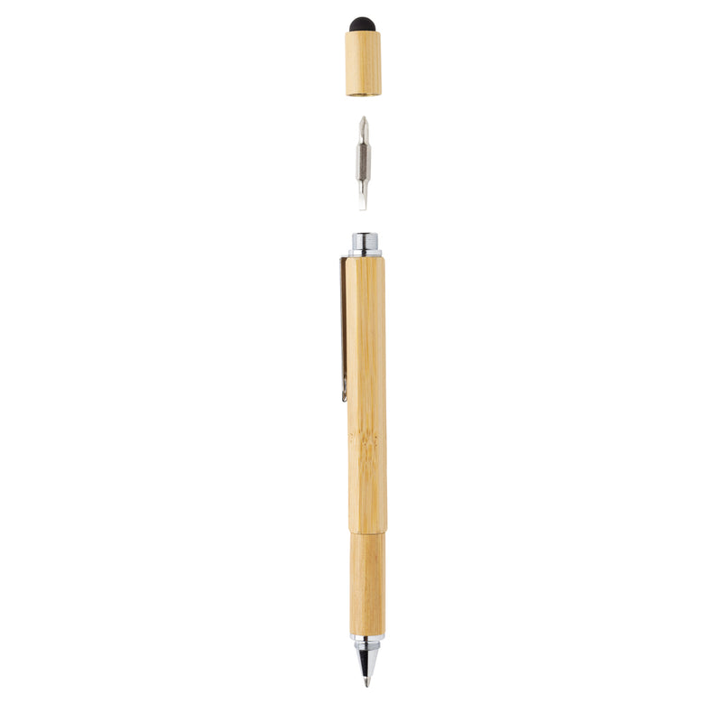Load image into Gallery viewer, Bamboo 5-in-1 toolpen - Custom Wood Designs
