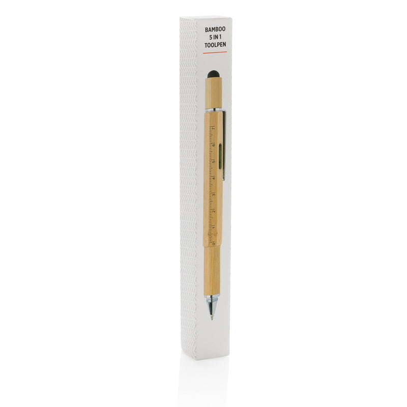 Load image into Gallery viewer, Bamboo 5-in-1 toolpen - Custom Wood Designs
