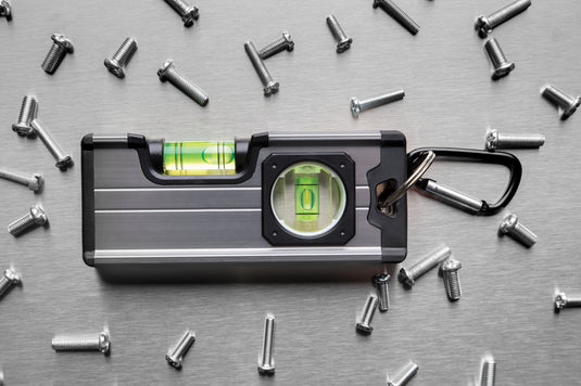 Medium magnetic level ruler from XD Collection, showcasing its durable aluminum body and magnetic edge for precise leveling.