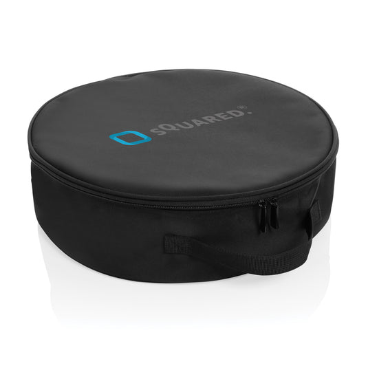 XD Collection Volty Aware™ RPET EV-cable storage bag for car safety, featuring durable material and compact design.