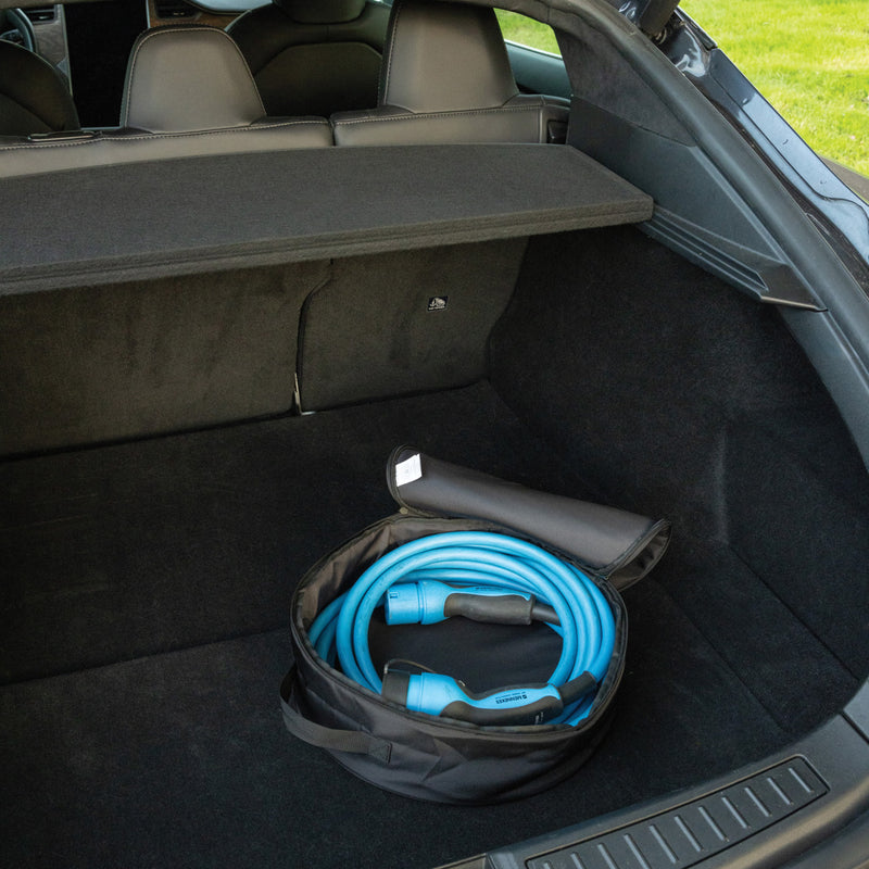 Load image into Gallery viewer, XD Collection Volty Aware™ RPET EV-cable storage bag for car and safety, featuring durable material and compact design.
