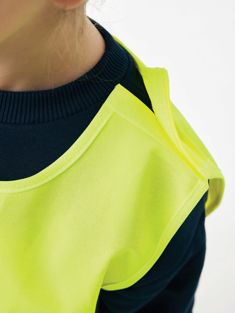 Load image into Gallery viewer, GRS recycled PET high-visibility safety vest 3-6 years - Custom Wood Designs

