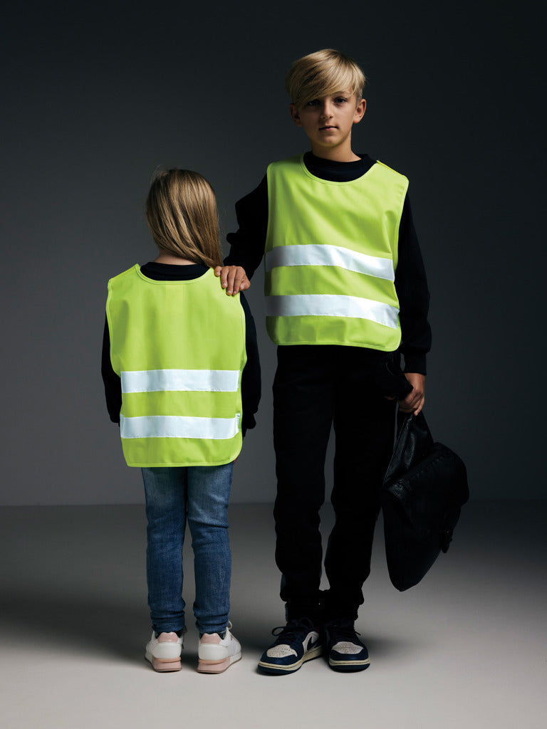 Load image into Gallery viewer, GRS recycled PET high-visibility safety vest 3-6 years - Custom Wood Designs
