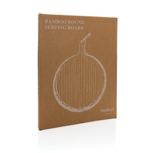 Ukiyo bamboo round serving board - Custom Wood Designs