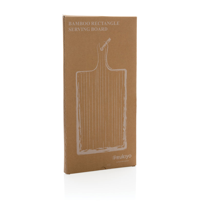 Load image into Gallery viewer, Ukiyo bamboo rectangle serving board - Custom Wood Designs
