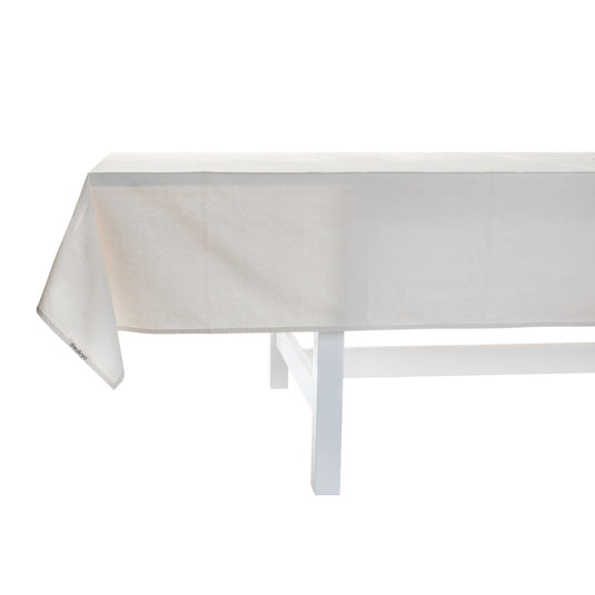 Ukiyo Aware™ 180g cotton tablecloth in 250x140cm with a subtle pattern, suitable for home dining and living spaces.