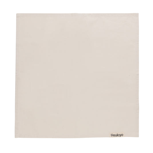 Set of four Ukiyo Aware™ 180g cotton table napkins with a soft, textured fabric perfect for home dining and decor.
