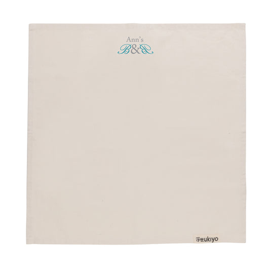 Set of four Ukiyo Aware™ 180g cotton table napkins with a subtle woven pattern, perfect for home dining and entertaining.