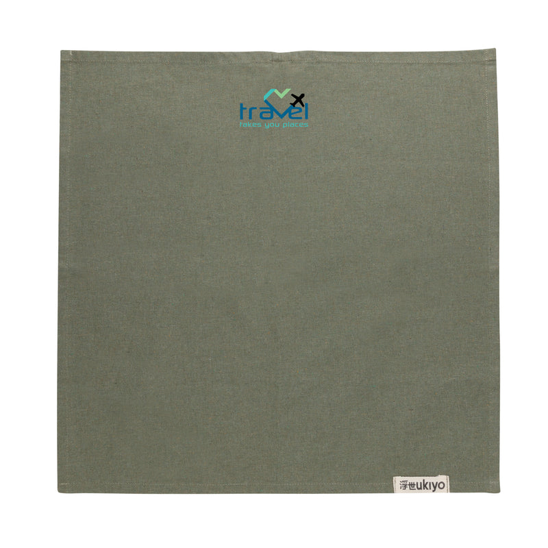 Load image into Gallery viewer, Set of four Ukiyo Aware™ 180g cotton table napkins with intricate patterns, ideal for elegant home dining setups.
