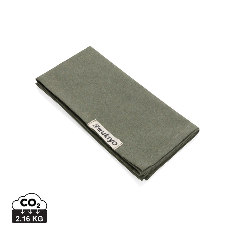 Load image into Gallery viewer, Set of four Ukiyo Aware™ 180g cotton table napkins featuring elegant design for home and dining use
