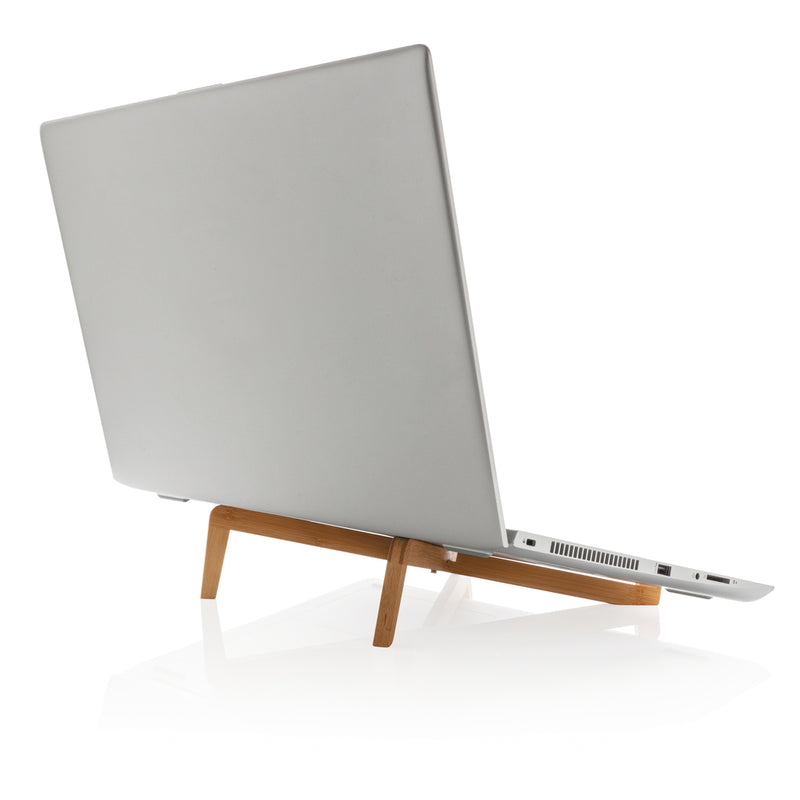 Load image into Gallery viewer, Bamboo portable laptop stand - Custom Wood Designs
